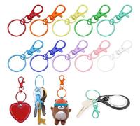 Kendwing 100 Piezas Anillas Llaveros,Mosquetones Pequeños,Anillas para Llaveros,Keychain,Llavero Mosqueton,Anillas Llavero para Bisuteria Artesanías