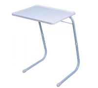 kenex Mesa Auxiliar Plegable Color Blanco Medidas: Largo: 52 cm Ancho: 39 cm Alto: 70 cm Soporte hasta 25kg, 6 Niveles