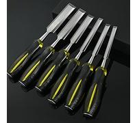 kengbi Chisels 6mm-24mm cincel de Chisel de Alto Contenido de Carbono Talla de Madera Plana Cuchillo de Tallado para Grabar en Madera Carpintero de Carpintero Bricolaje carpinte