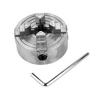 kengbi Chuck de Alta precisión 4 Jaw Chuck Z011A Mini Collet Aleación de Zinc 4 Jaw Lathe Chuck Abrazadera de Madera Torneado Torno Kit de Herramientas para carpintería con Llave Hexagonal
