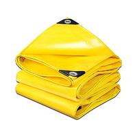 kengbi Tar Lona de diseño Multiuso Tapa Amarilla: Cubierta Protectora Multiusos - Liviana, Duradera, Impermeable, Resistente al Clima - Polietileno Grueso (Color : Yellow, Size : 5x6m)