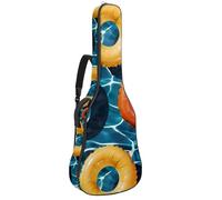 KengjuTesu Funda suave para guitarra acústica de 43 pulgadas con correa de mochila y 2 bolsillos, anillo de natación, mochila sin relleno, impermeable, tela Oxford, bolsa para guitarra clásica,