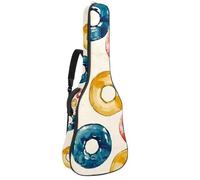 KengjuTesu Funda suave para guitarra acústica de 43 pulgadas con correa de mochila y 2 bolsillos, anillo de natación de color caramelo, mochila sin relleno, impermeable, tela Oxford, bolsa para
