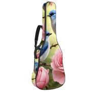 KengjuTesu Funda suave para guitarra acústica de 43 pulgadas con correa de mochila y 2 bolsillos, diseño de unicornio, estrellas, arcoíris, mochila sin relleno, impermeable, tela Oxford, bolsa para