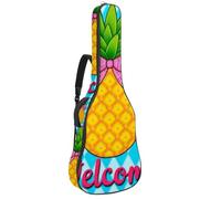 KengjuTesu Funda suave para guitarra acústica de 43 pulgadas con correa de mochila y 2 bolsillos, diseño de unicornio, estrellas, arcoíris, mochila sin relleno, impermeable, tela Oxford, bolsa para