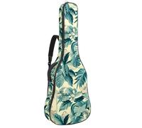 KengjuTesu Funda suave para guitarra acústica de 43 pulgadas con correa de mochila y 2 bolsillos Freedom Beach Tropical, mochila sin relleno, impermeable, tela Oxford, bolsa para guitarra clásica,