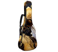 KengjuTesu Funda suave para guitarra acústica de 43 pulgadas con correa de mochila y 2 bolsillos para recoger miel, mochila sin relleno, impermeable, tela Oxford, bolsa para guitarra clásica,