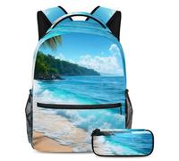 KengjuTesu Juego de 2 mochilas para niños y niñas, gran capacidad, murciélagos y telaraña, mochila escolar con estuche para lápices, mochila perfecta para estudiantes, adolescentes, viajes y