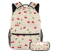 KengjuTesu Juego de 2 mochilas para niños y niñas, mochila escolar de gran capacidad con diseño de delfín junto al mar con estuche para lápices, mochila perfecta para estudiantes, adolescentes, viajes