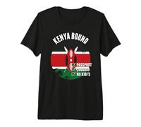 Kenia Bound Country Travel Bandera de Kenia Recuerdo de Vacaciones Camiseta Premium