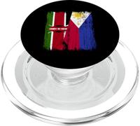 Kenia Filipinas Media Bandera Filipina de Kenia PopSockets PopGrip para MagSafe