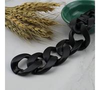 KENID 10/30 Piezas 35 * 35 mm acrílico Mate Anillos de eslabones de Cadena torcidos Planos, Cuentas de Piezas ensambladas para Suministros de fabricación de joyería DIY, Accesorios de Cadena de Bolsa