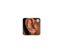 Kenivira 925 Pendiente De Aro Plata Para Mujer 4 Pares Pendientes De Aro Pequeños De Plata Hipoalergénico Pendientes Huggie Para Mujer Niñas 6/8/10/12mm