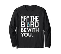 Kenko «May The Bird BE with You» [Negro con diseño de una Sola Cara] Manga Larga