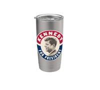 Kennedy Para Presidente 1960 Retro Vaso térmico de acero inoxidable de doble pared