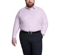 Kenneth Cole Dress Shirt Big and Tall Solid Camisa Esmoquin, Color Lila, 3XL Gran (48 cm Cuello 86/89 cm Manga) Hombres
