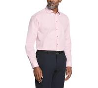 Kenneth Cole Camisa de Vestir para Hombre, Ajuste Regular, Color Liso, Rosa, 41 cm- 42 cm Cuello 91 cm- 94 cm Manga