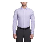 Kenneth Cole Dress Shirt Slim Fit Checks and Stripes (Patterned) Camisa de Vestir, Tulipán, 43 cm-44 cm Cuello 91 cm-94 cm Manga para Hombre