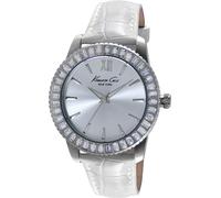 Kenneth cole ikc2849 - reloj con correa de piel para mujer, color plat