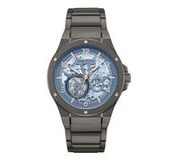 Kenneth Cole New York Reloj de hombre de lujo, acero inoxidable, cuerda automática, resistente al agua, de una sola capa, tipo esfera, diseño elegante, reloj analógico para hombre, Azul, acero
