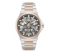 Kenneth Cole New York Reloj de lujo para hombre, movimiento automático, resistente al agua, diseño sofisticado y elegante, Oro rosa y plomizo: acero inoxidable de dos tonos