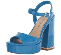 Kenneth Cole New York Sandalia Dolly de cuña para mujer, Poliuretano negro, 35.5 EU