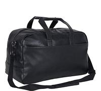Kenneth Cole Reaction Bolsa de Viaje Unisex de Piel sintética de 20 Pulgadas con Cremallera Superior, Talla única, Black, Talla única