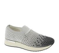 Kenneth Cole REACTION Cameron Jewel - Tenis deportivos para mujer, Tejido negro degradado, 38.5 EU