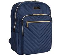 Kenneth Cole REACTION Chelsea Chevron - Mochila de viaje acolchada para laptop y tablet de 15 pulgadas para mujer, Navy, Laptop Backpack, Chelsea - Mochila para laptop de 15 pulgadas, para el trabajo,