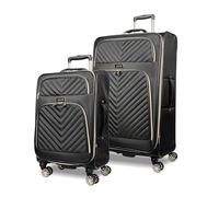 Kenneth Cole Reaction Chelsea Chevron Quilted Luggage, Black, 2-Piece Set (20"/28")