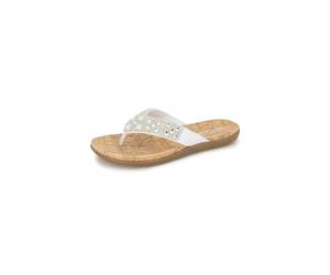 Kenneth Cole REACTION Glam-athon Thong Sandal, Sandalia Mujer, White, 40 EU