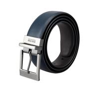 Kenneth Cole REACTION Hombre (cinturón reversible individual), Navy/Negro, X-Large (42-44)