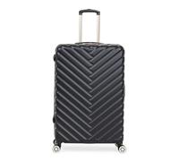 Kenneth Cole REACTION Madison Square Hardside Chevron - Equipaje expandible para Mujer, Black, 2-Piece (20" Carry On + Tote), Madison Square Hardside Chevron - Equipaje