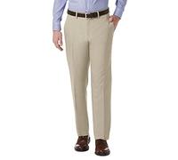 Kenneth Cole Reaction Men's Stretch Modern-Fit Flat-Front Pant, Oatmeal, 34x30
