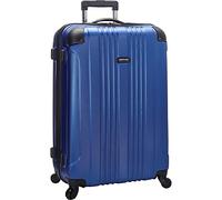 Kenneth Cole REACTION out of Bounds - Maleta Ligera y rígida con 4 Ruedas, Azul Cobalto, 28-Inch Checked