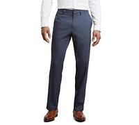 Kenneth Cole Reaction Men's Stretch Modern-Fit Flat-Front Pant, Navy, 36x34
