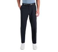 Kenneth Cole Reaction - Pantalones elásticos para Hombre con Parte Delantera Plana y Corte Moderno, Negro, 36W/34L