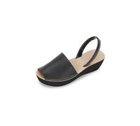 Kenneth Cole REACTION Women's FINE Glass Wedge Sandal, Black, 5 M US