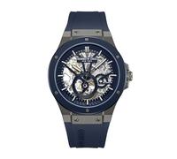 Kenneth Cole - Reloj automático automático automático de silicio redondo - Movimiento automático de reloj - Grosor de la caja: 12 mm - Ancho de la caja: 43 mm - Acero inoxidable - Dark Blue - 3 ATM