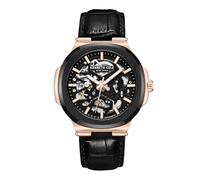 Kenneth Cole - Reloj de lujo para hombre, reloj de acero inoxidable, cuerda automática, resistente al agua, de una sola capa, tipo de esfera, tipo de cierre, correa de hebilla, reloj analógico de