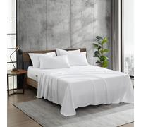 Kenneth Cole - Solutions Queen Sheets Juego de cama de 6 piezas de polister reciclado suave, resistente a las arrugas y con acabado refrescante