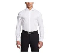 Kenneth Cole Unlisted Men's Dress Shirt Slim Fit Solid, White, 14"-14.5" Neck 32"-33" Sleeve