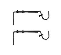 Kenney kn85290 Ajustable Soporte de Barra de Cortina, Negro