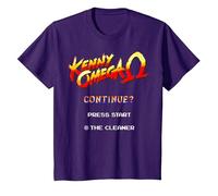 Kenny Omega Juego 8 bit Camiseta, Niños, Morado, 3 años