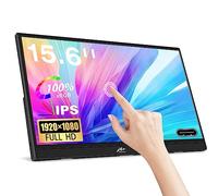 Kenowa Monitor portátil con pantalla táctil de 15.6 pulgadas, Full HD 1080P IPS HDR, monitor externo pequeño con HDMI USB tipo C para PC, computadora, laptop, Mac, teléfono, Xbox Switch, PS4,