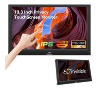 Kenowa Monitor portátil de 13,3 pulgadas, pantalla táctil con HDMI, VGA Type-B, pantalla IPS FHD 1080P, monitor táctil para ordenador Windows 7 11 OS Raspberry Pi, portátil, Xbox, Mac