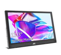 Kenowa Monitor portátil USB-C de 13,3 pulgadas FHD 1366 x 768 pantalla LCD con conector de auriculares tipo C HDMI para PS3 PS4 Mac Raspberry Pi B ordenador portátil