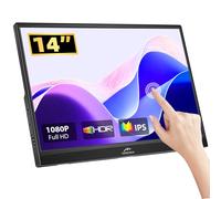 Kenowa Monitor Táctil Portátil 14 Pulgadas Táctil Pantalla 1920 x 1080 IPS HDR Full HD Color con HDMI USB Tipo C para PC, Portátil, Mac, Xbox, PS4, Teléfono, Plug & Play, Altavoces Integrados