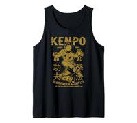 Kenpo Karate Artes Marciales Vintage Estilo Retro Arte Desgastado Camiseta sin Mangas