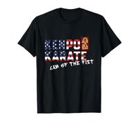 Kenpo Karate Bandera Americana Ley del Puño Camiseta